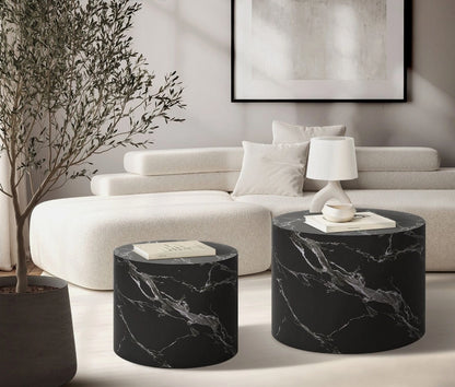 Venzia Round Nesting Coffee Table Set