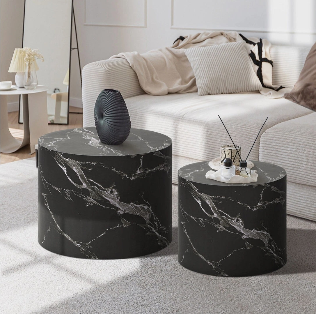 Venzia Round Nesting Coffee Table Set